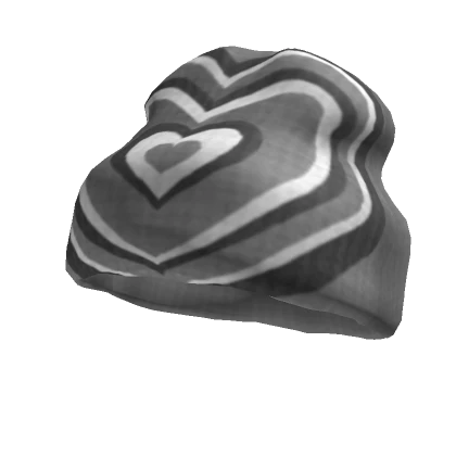 Y2K Grey Hearts Beanie V1