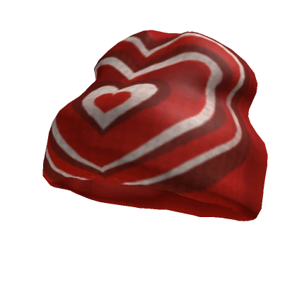 Y2K Red Hearts Beanie V1