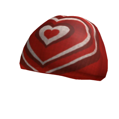 Y2K Red Hearts Beanie V2