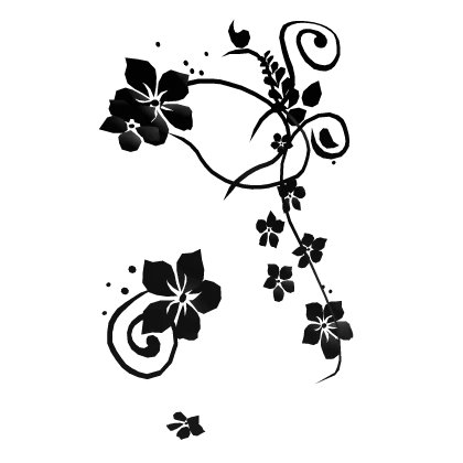 Frutiger Metro Y2k 2000s Black Floral Aura
