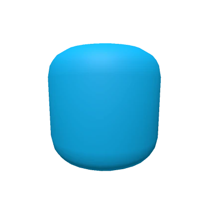 Faceless Cyan Blue Head