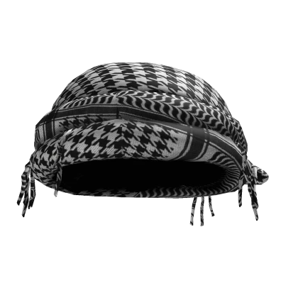 Black and White Palestine Keffiyeh