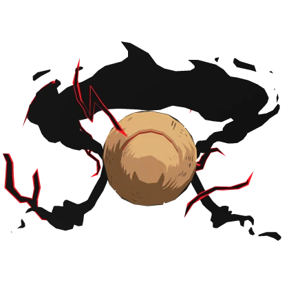 Black Luffy Gear 5 Haki Aura