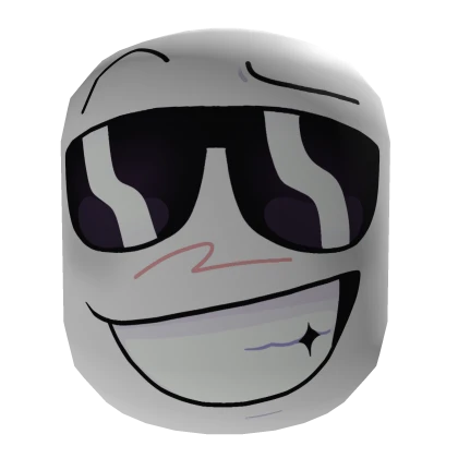 Cool Guy's Smirk Face [Institutional White]