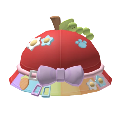 kawaii school apple xylophone hat