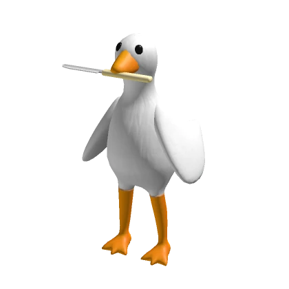 Cute White Goose Knife Suit ( Chicken / duck )