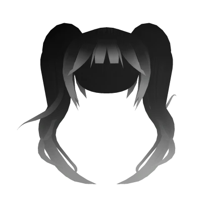 ⭐(Glows) Y2K Messy Twin Tails - White