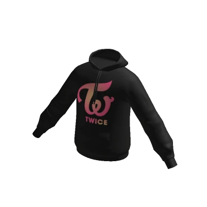 TWICE Black Logo Hoodie