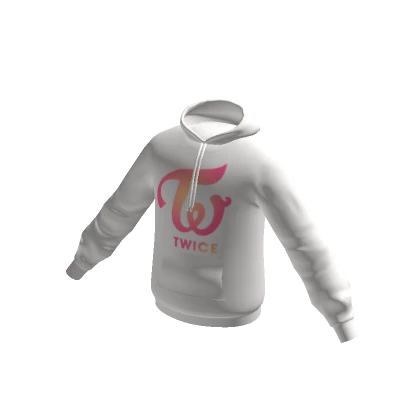 TWICE White Logo Hoodie