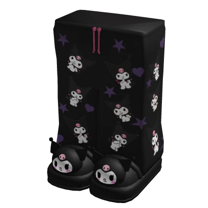 Kuromi pijama w slippers