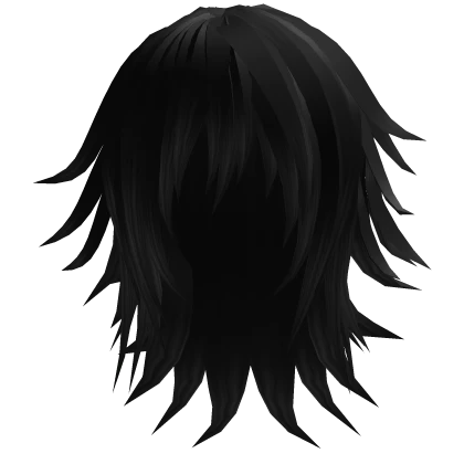 layered emo scene shag hair 4.0 (black)