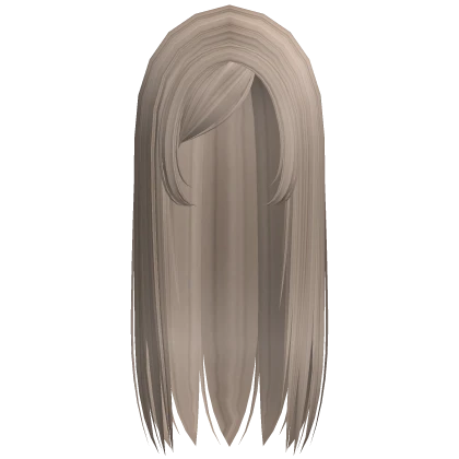 ☆ y2k straight gyaru emo side part dust brown