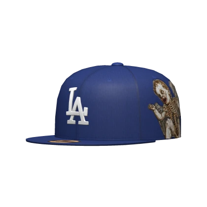Angel Blue LA Baseball Fitted Cap
