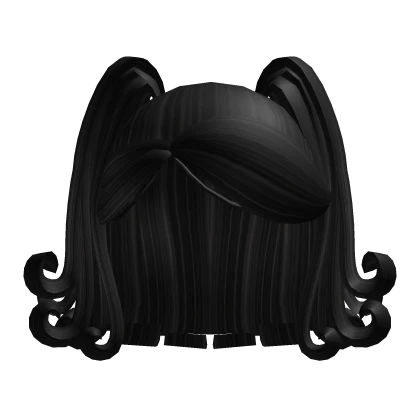 Layered Ponytail Curls Black