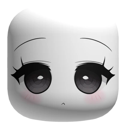 Cute Chibi Face With Huge Black Eyes