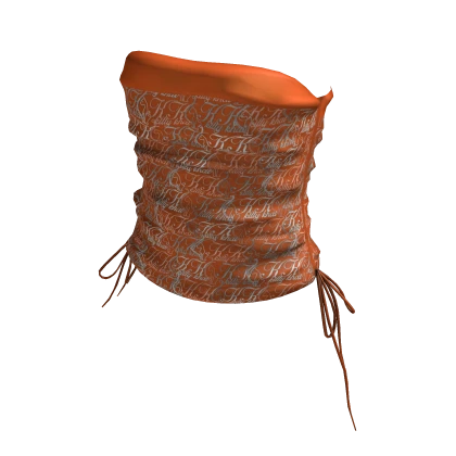 Vintage Designer Tube Top | Orange