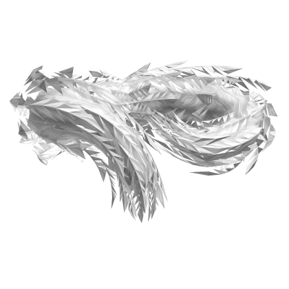 Regal Feathered Shawl in White