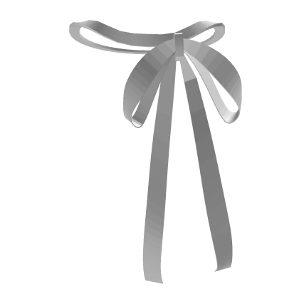 delicate side-tied white ribbon bow necklace 1.0