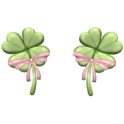 Ribbon Clover Ears - pink