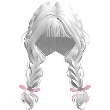 Cute White Igari Braided Pigtails