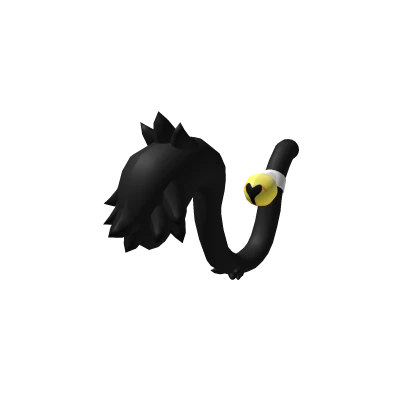Black Furry Cat Tail