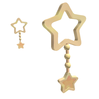 Yellow Star Earrings