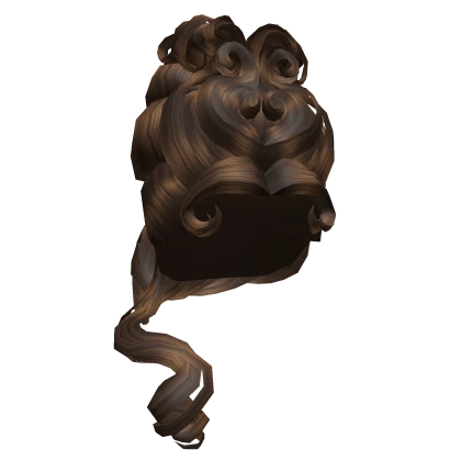Curly Baroque Fontange Coiffure in Brown