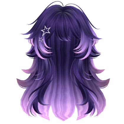 Super Fluffy Wavy Anime Hairstyle (Galaxy)