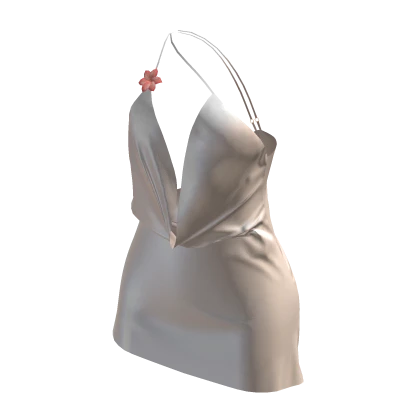 White Silk Dress