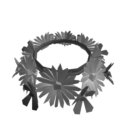 Monochrome Flower Crown