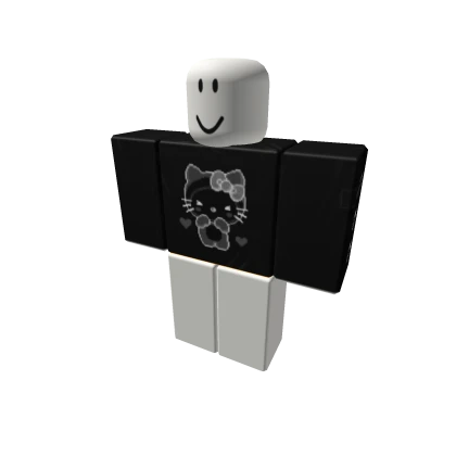 ★ BLACK hello kitty w bandaids ★