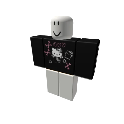 Hello kitty-Grunge Black Shirt