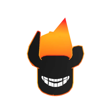 Flamed fire creepy smile