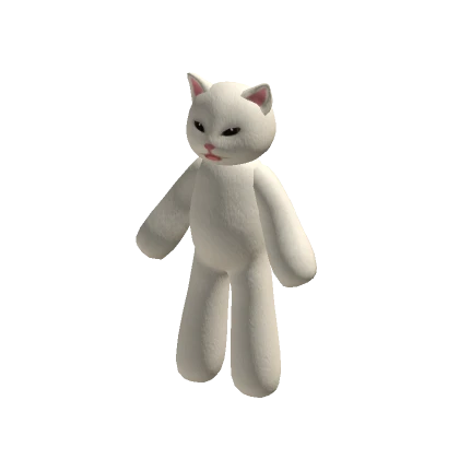 Salad Cat Suit Plushy Costume White plush