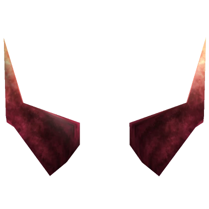 Realistic Crimson Horns