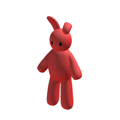 Adorable Red Bunny Plushie Suit Rabbit Costume