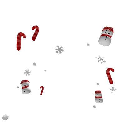 Christmas snowman confetti
