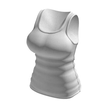 White curvy tank top 