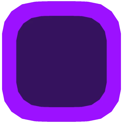 Purple Head Outline Aura Neon