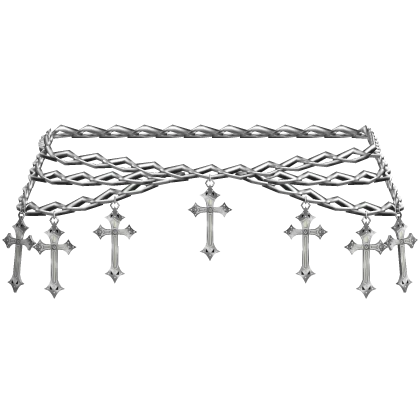 Waist Silver Emo Crosses 3.0
