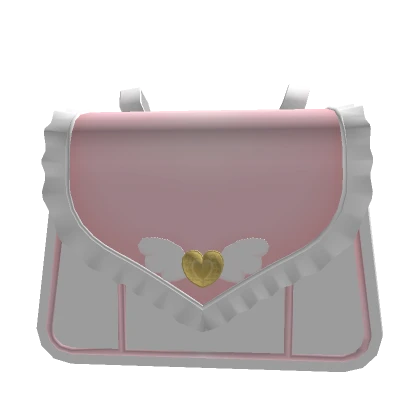 Pink And White Backpack