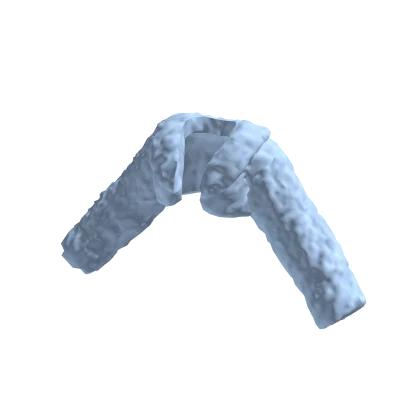 Fluffy Crop Jacket Blue