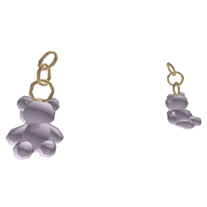 🧸 Purple Gummy Bear Earrings