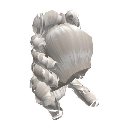 Opulent Rococo Pouf Wig in White