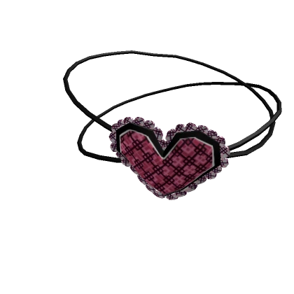 🍀Black Pink Heart Eye Patch