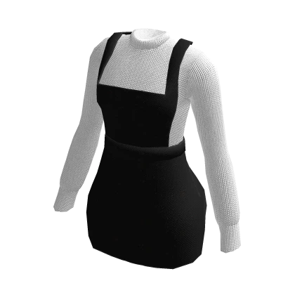 Y2K Black Romper Dress