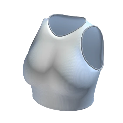 Crop Top White Basic Tight Baby Baddie Tee Shirt