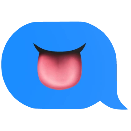 tongue text message