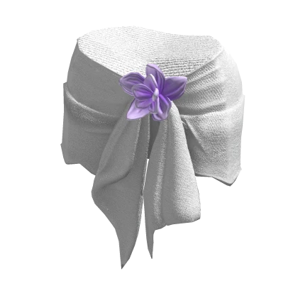 Summer Purple Hibiscus Flower Vacation Skirt