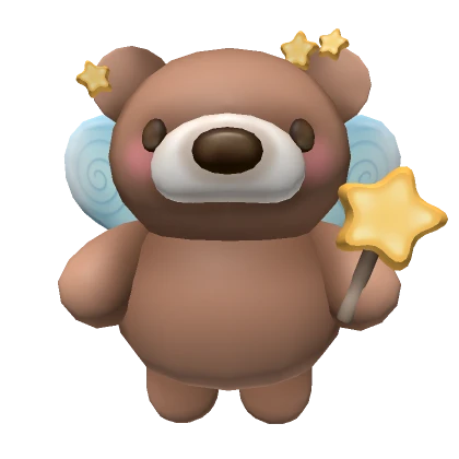 Fairy Bear - brown/blue